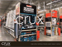 Tablet Screenshot of crux-retail.com